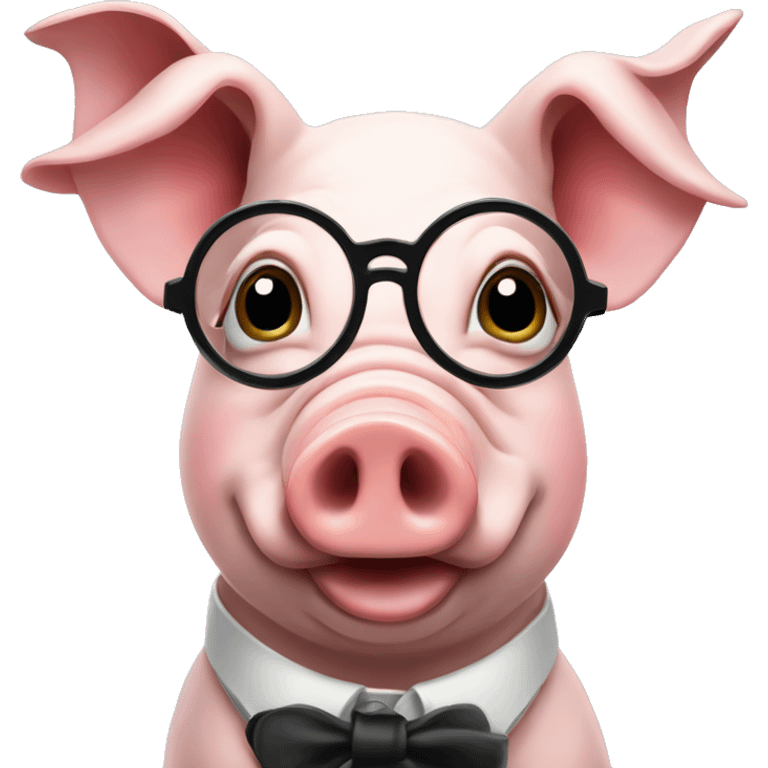 pig wearing a monocle emoji