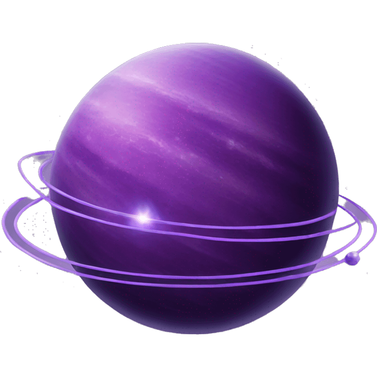 purple planet with rings emoji