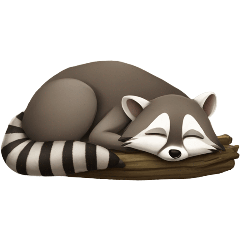 Sleeping raccoon  emoji