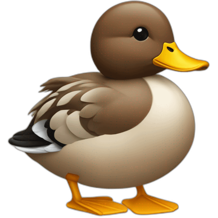 un canard qui boies un café emoji