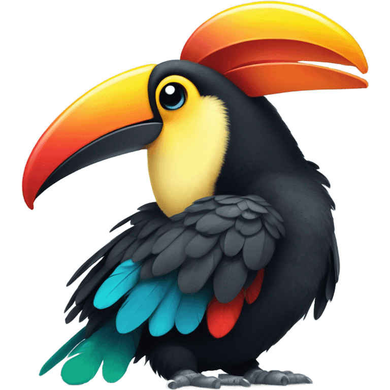 Cute pretty happy baby tucano  emoji