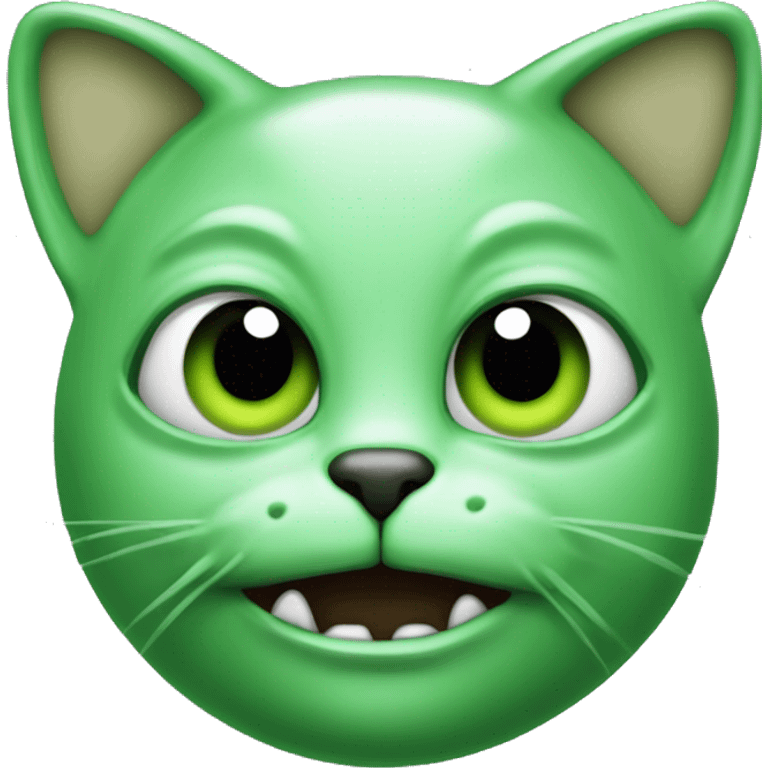 glorp cat alien green emoji