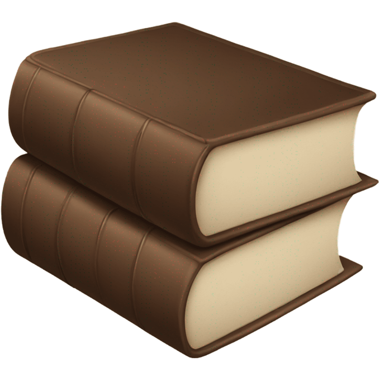 Brown books emoji