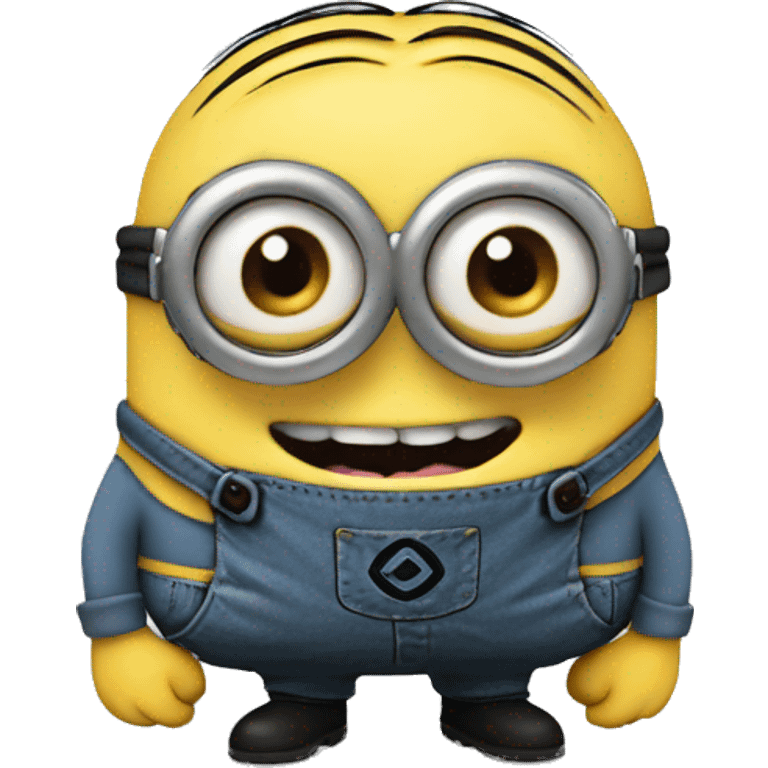 Minion blushing emoji