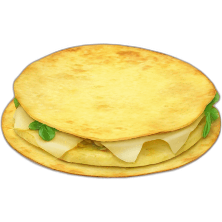 Tortilla de patatas con cebolla emoji