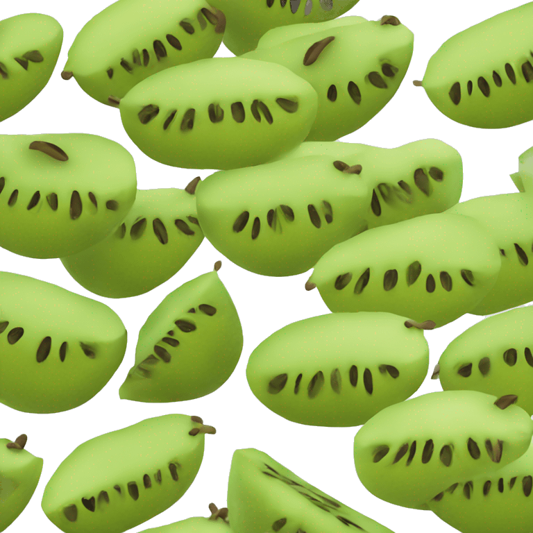 3D kiwi fruit  emoji