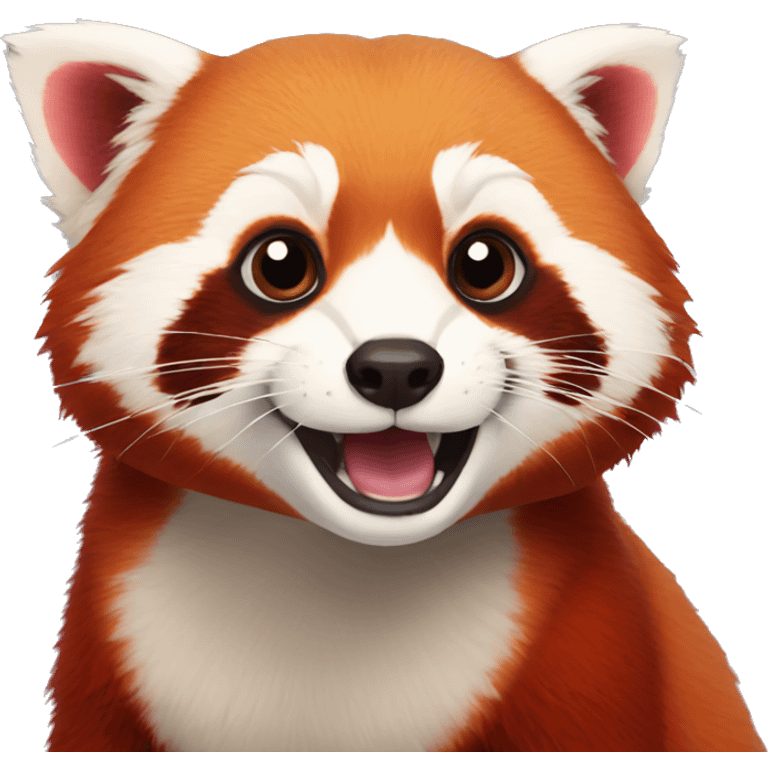 Red Panda-ferret-hybrid emoji