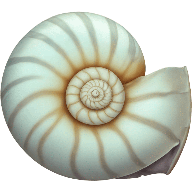 Nautilus shell emoji