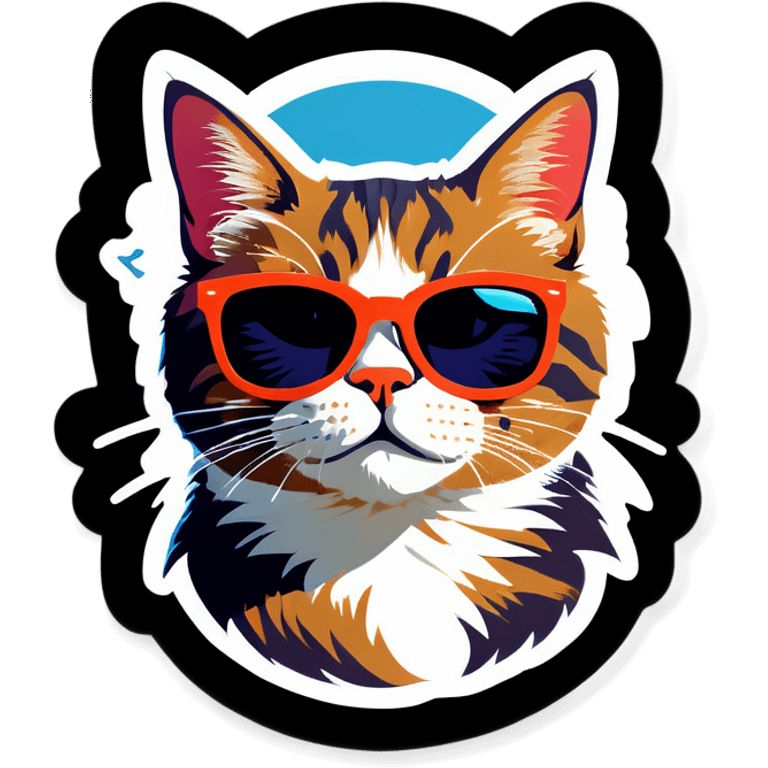 Cat with sunglasses emoji