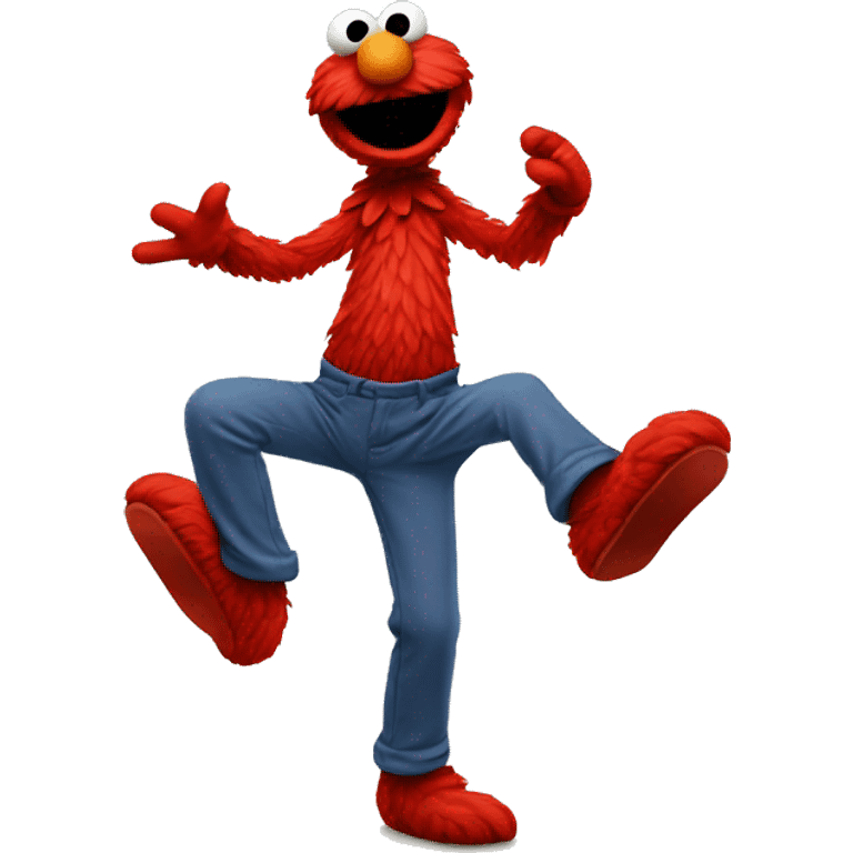 Elmo dancing emoji