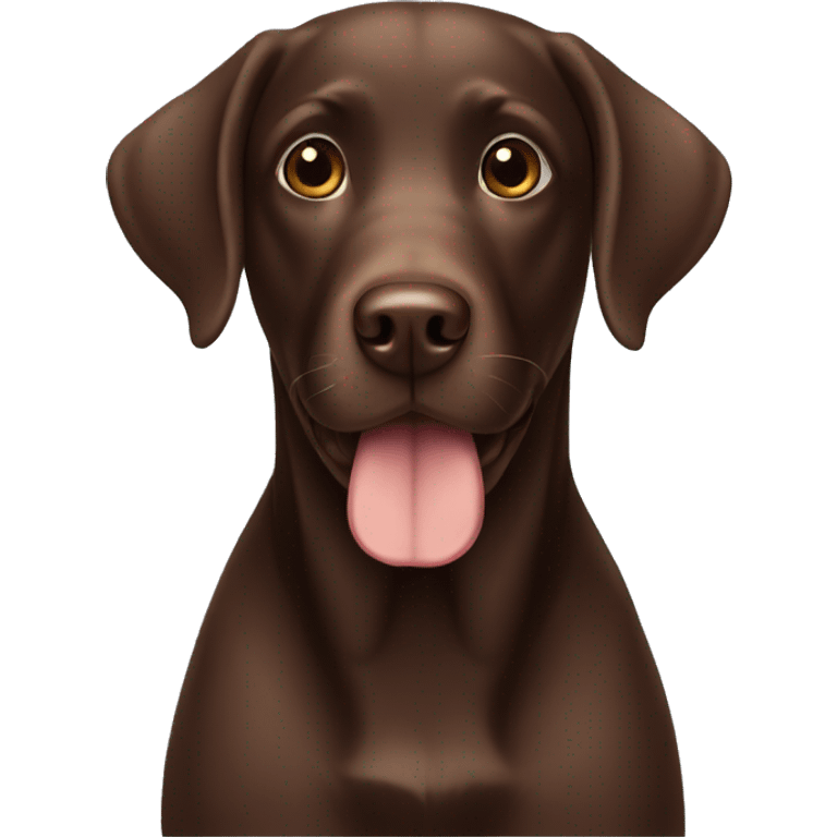 Chocolate Labrador  emoji