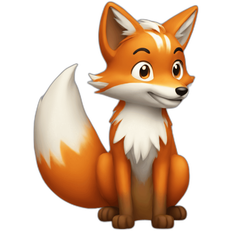 tails fox emoji