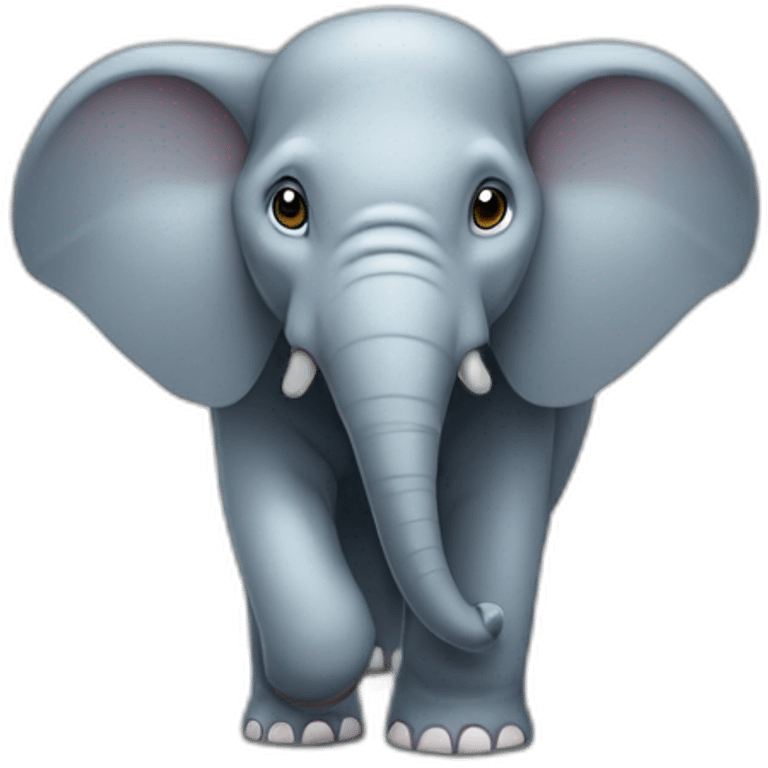 Éléphant sur souris  emoji