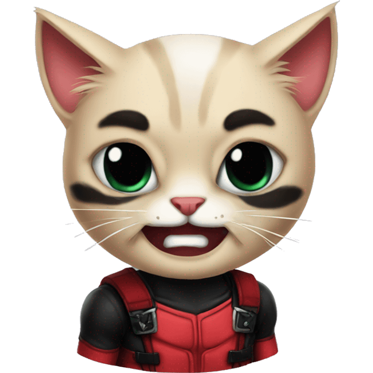 Deadpool cat  emoji