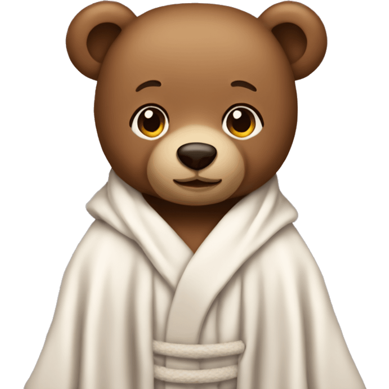 Teddy bear with robe emoji