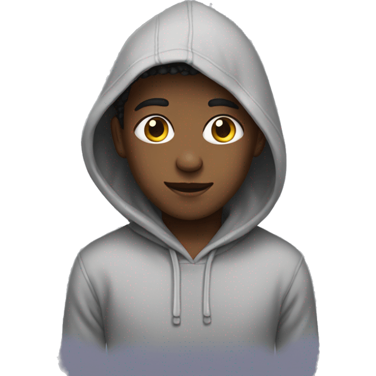 boy wearing a hoodie emoji