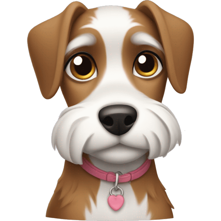  AI generated sticker of a small dog inspired by the style of “Lady and the Tramp.” White outline around it emoji