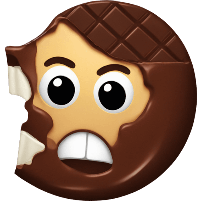 bitten chocolate  emoji