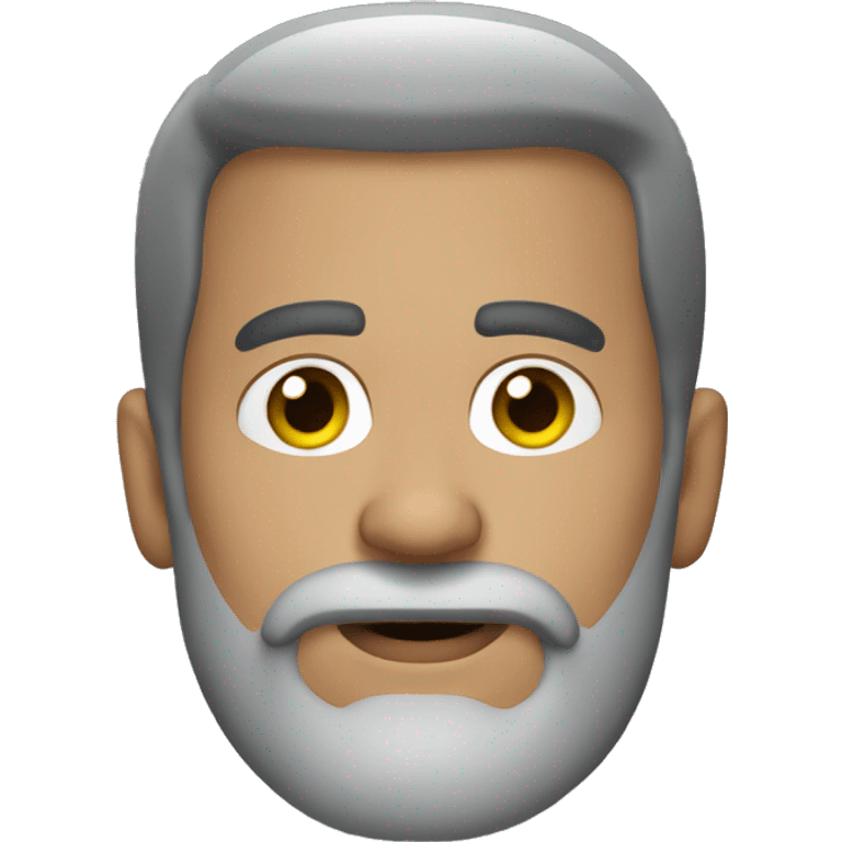 Harley biker grey  goatee emoji