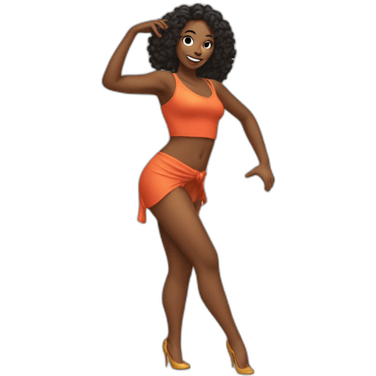 Sexy woman dancing emoji