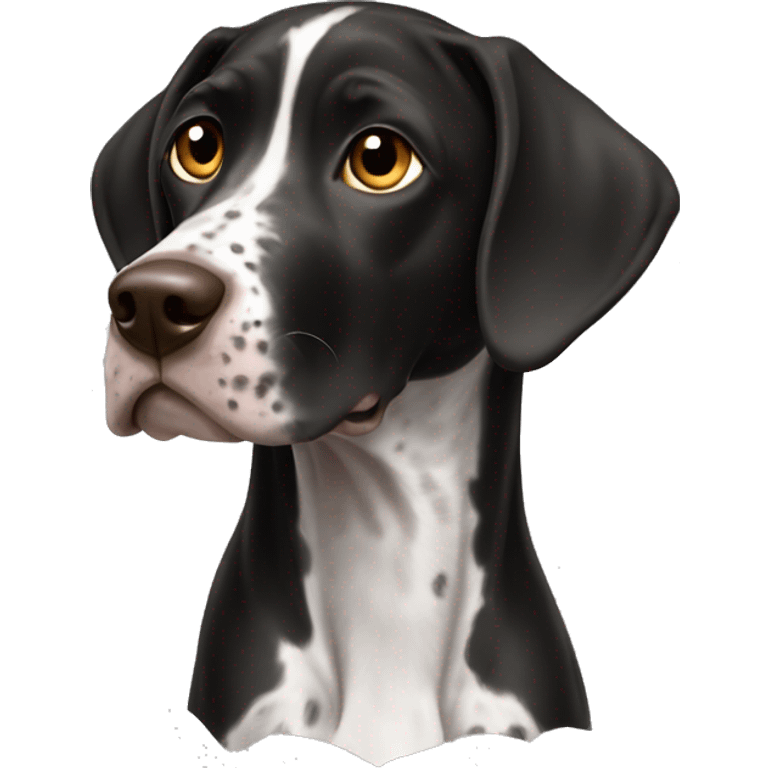 Black shorthair pointer emoji