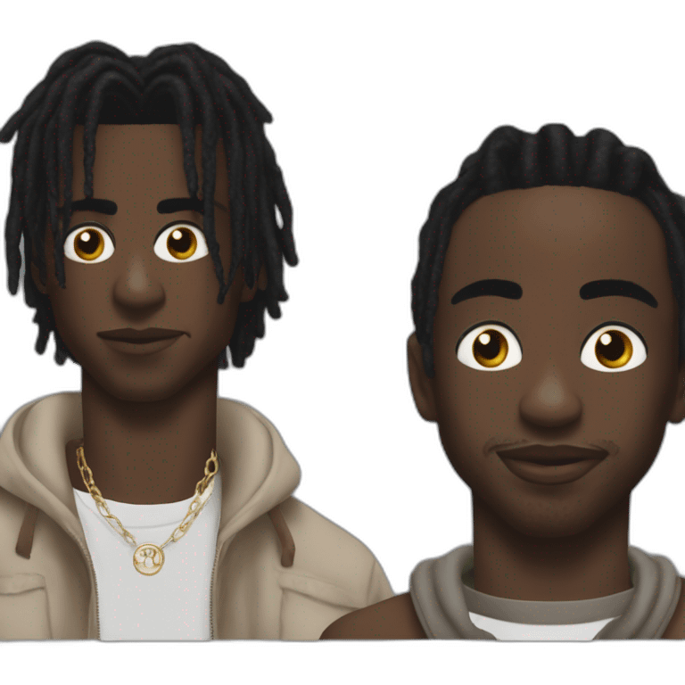 Playboi carti with Travis Scott  emoji