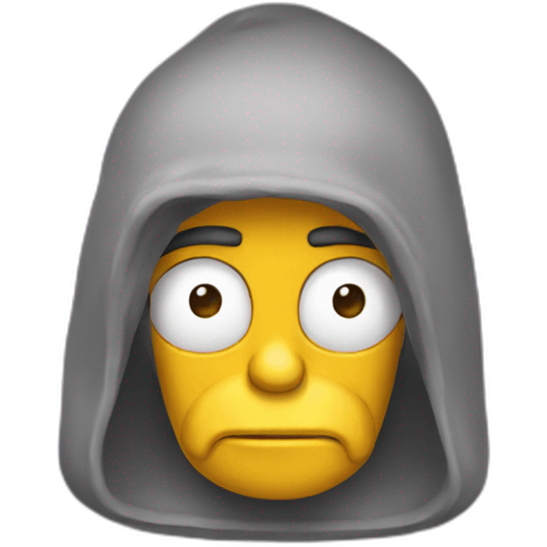 Homer with hoodie emoji