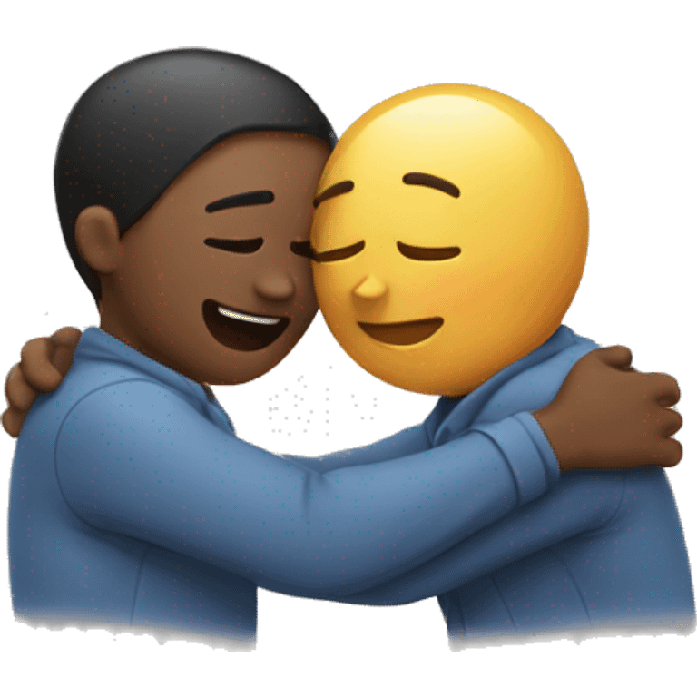 Hugging showing love emoji