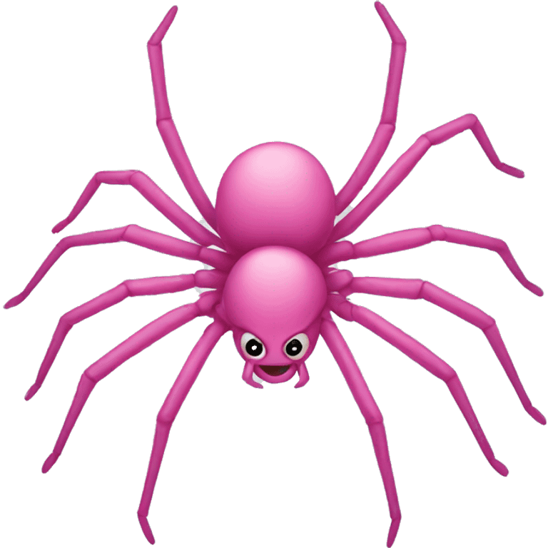 Pink spider emoji