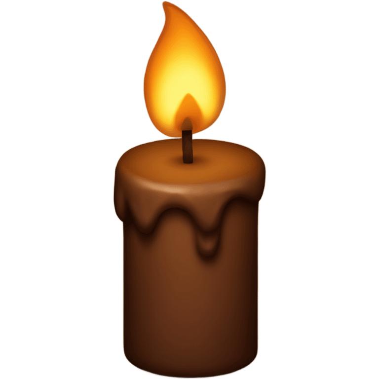 brown candle emoji