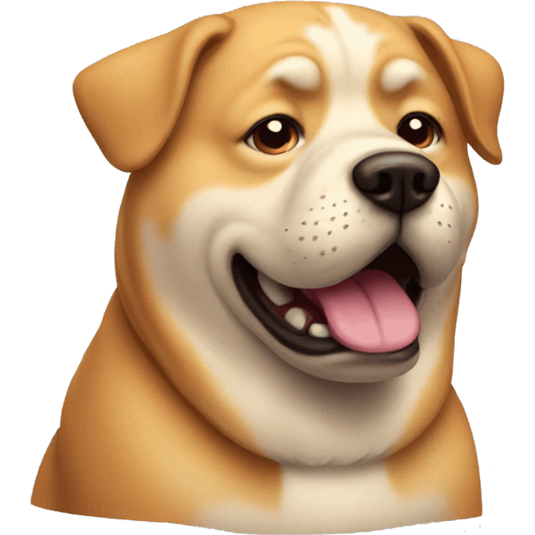 fat dog emoji