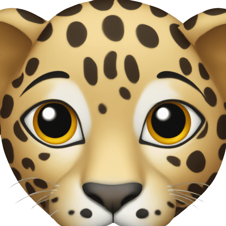 Leopard face emoji