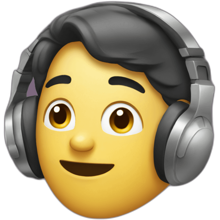 I listen to music emoji