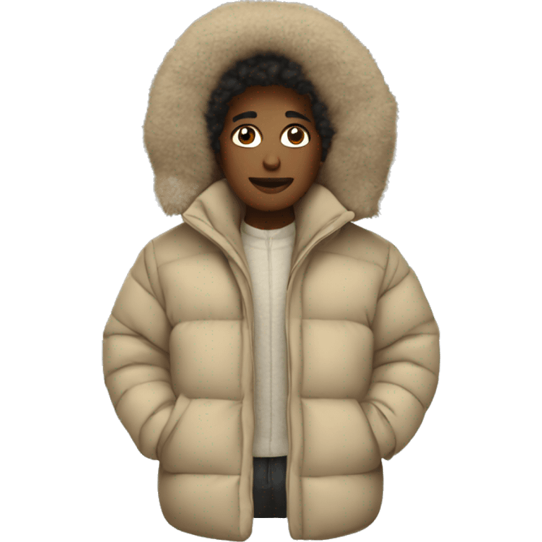 beige-winter-puffer-jacket emoji