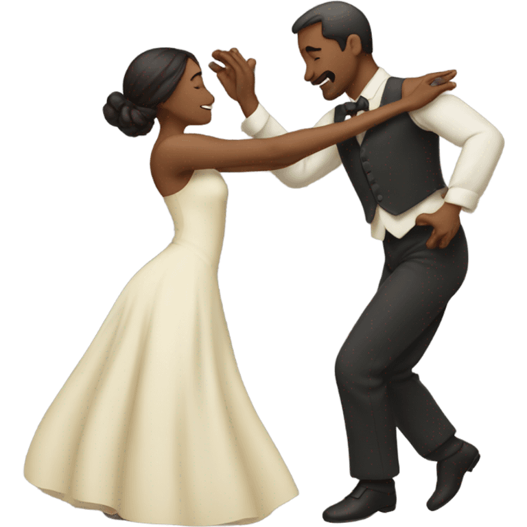 Man and woman slow dancing  emoji