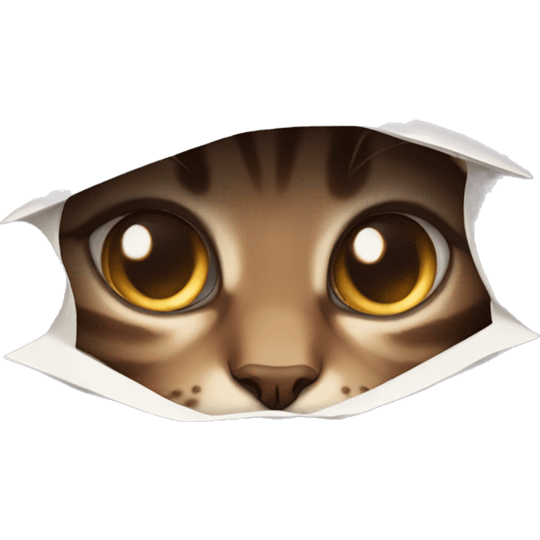 Peeking Eye cat emoji