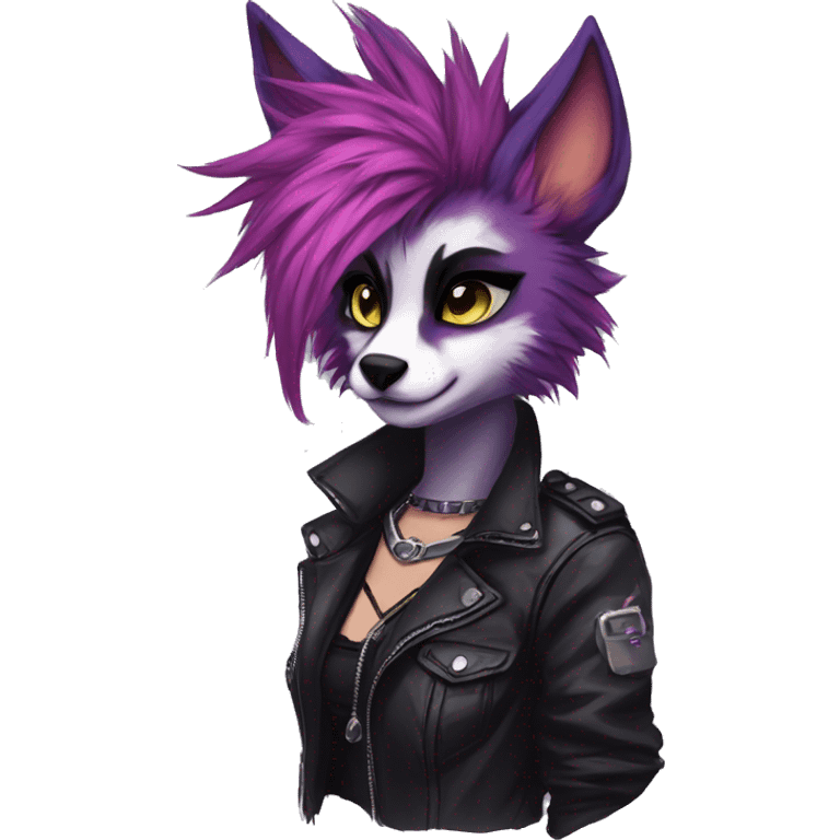 Edgy punk anthro furry by Falvie, LiLaiRa, AngieWolf emoji