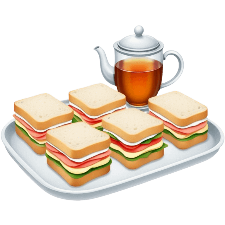 Tray of tea sandwiches  emoji