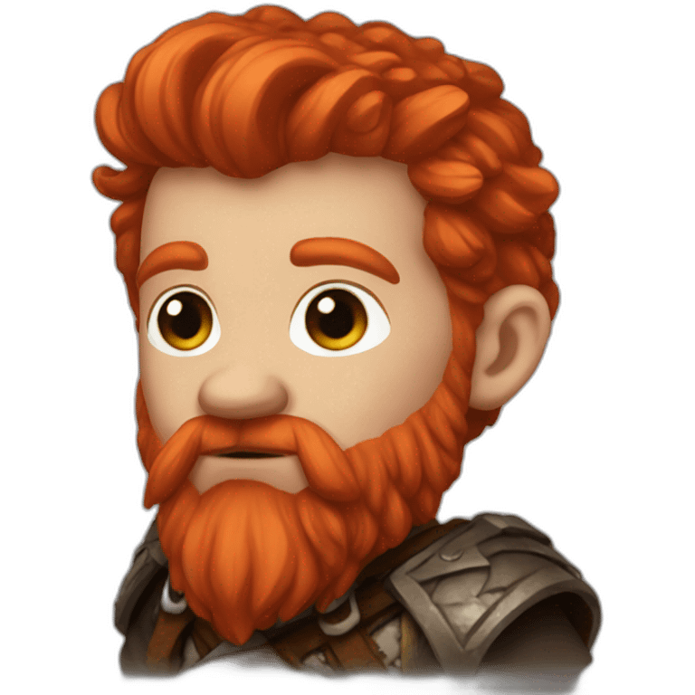 rpg red headed dwarf emoji