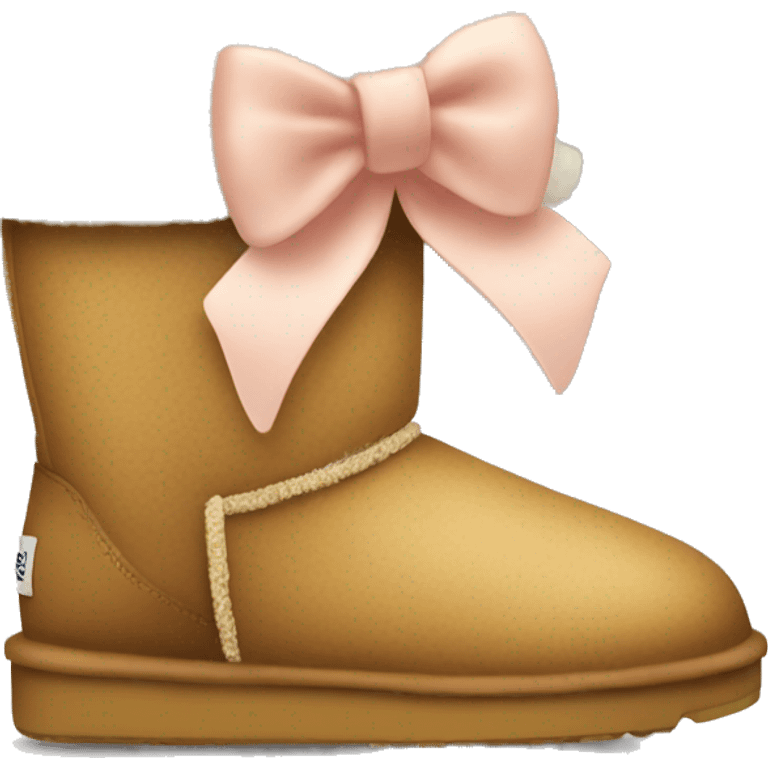 cute uggs with bow emoji