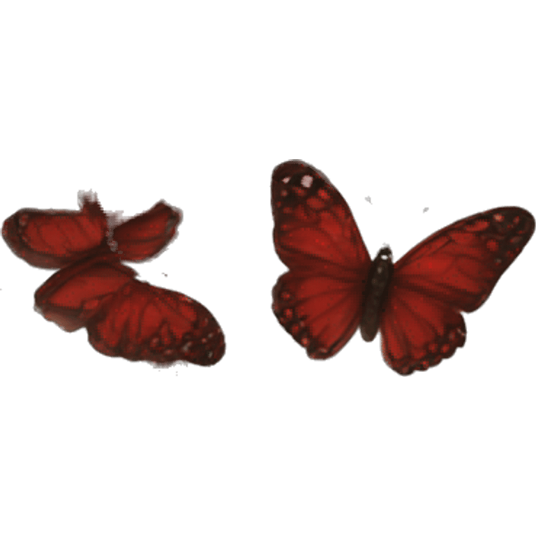 Dark red butterfly  emoji