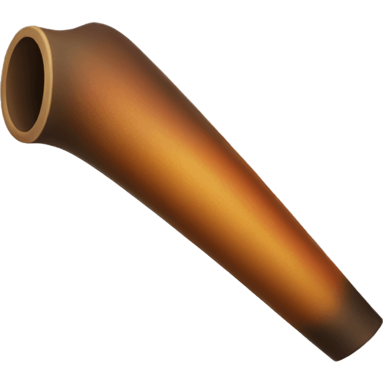 didgeridoo bent cone emoji