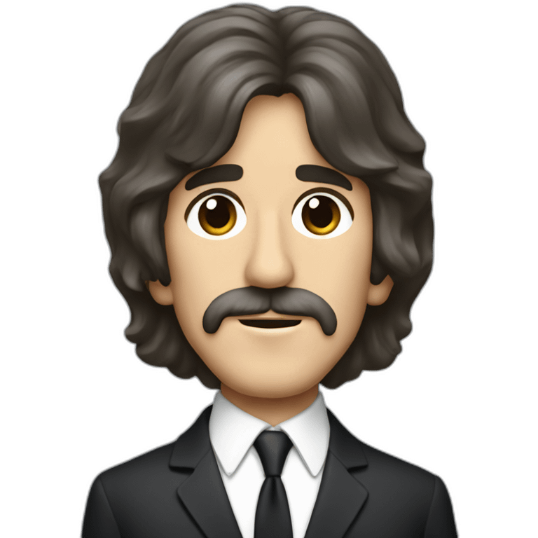 George Harrison in the suit emoji