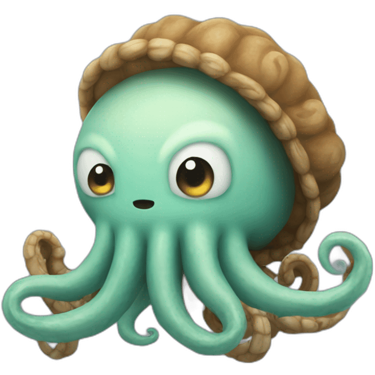 an adorable kraken that got lost emoji