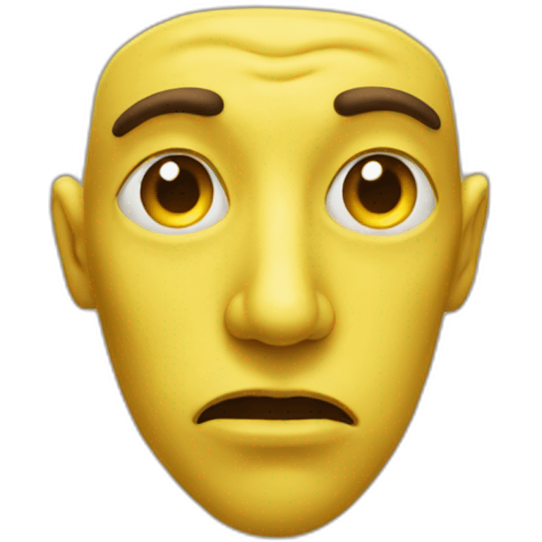 yellow face giant nose emoji