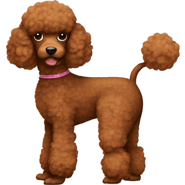 Brown poodle emoji