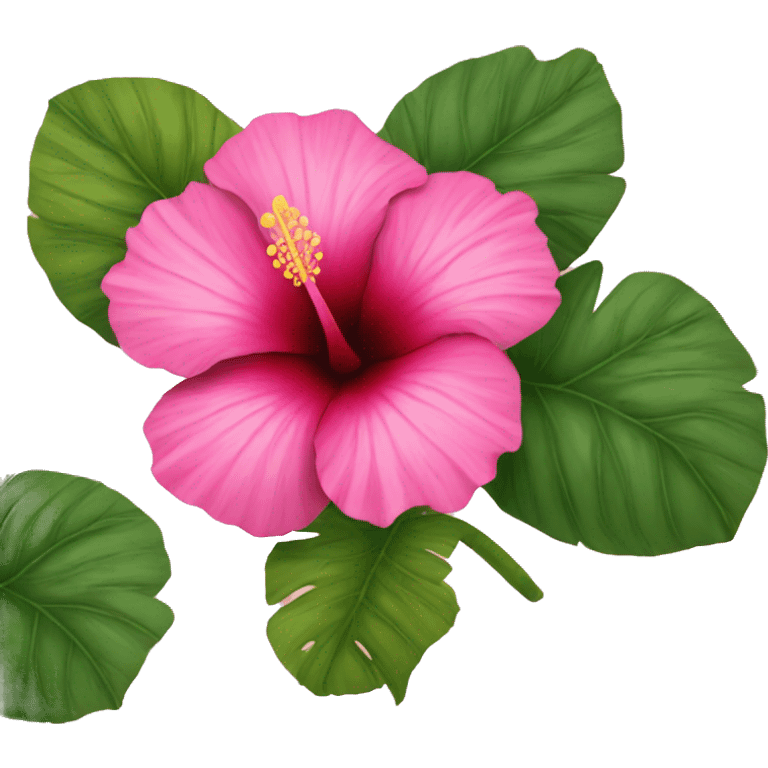 hibiscus pink emoji