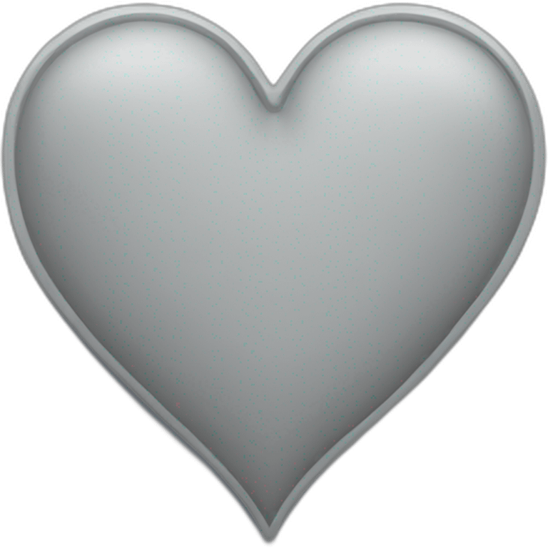 Grey Heart  emoji