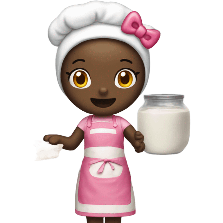 Hello kitty baking emoji