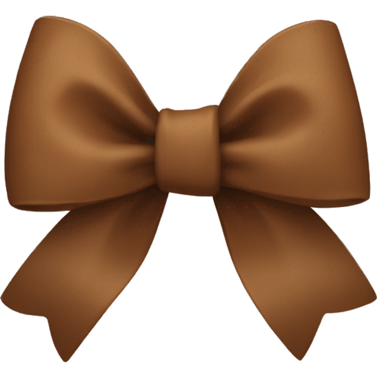 Brown bow emoji